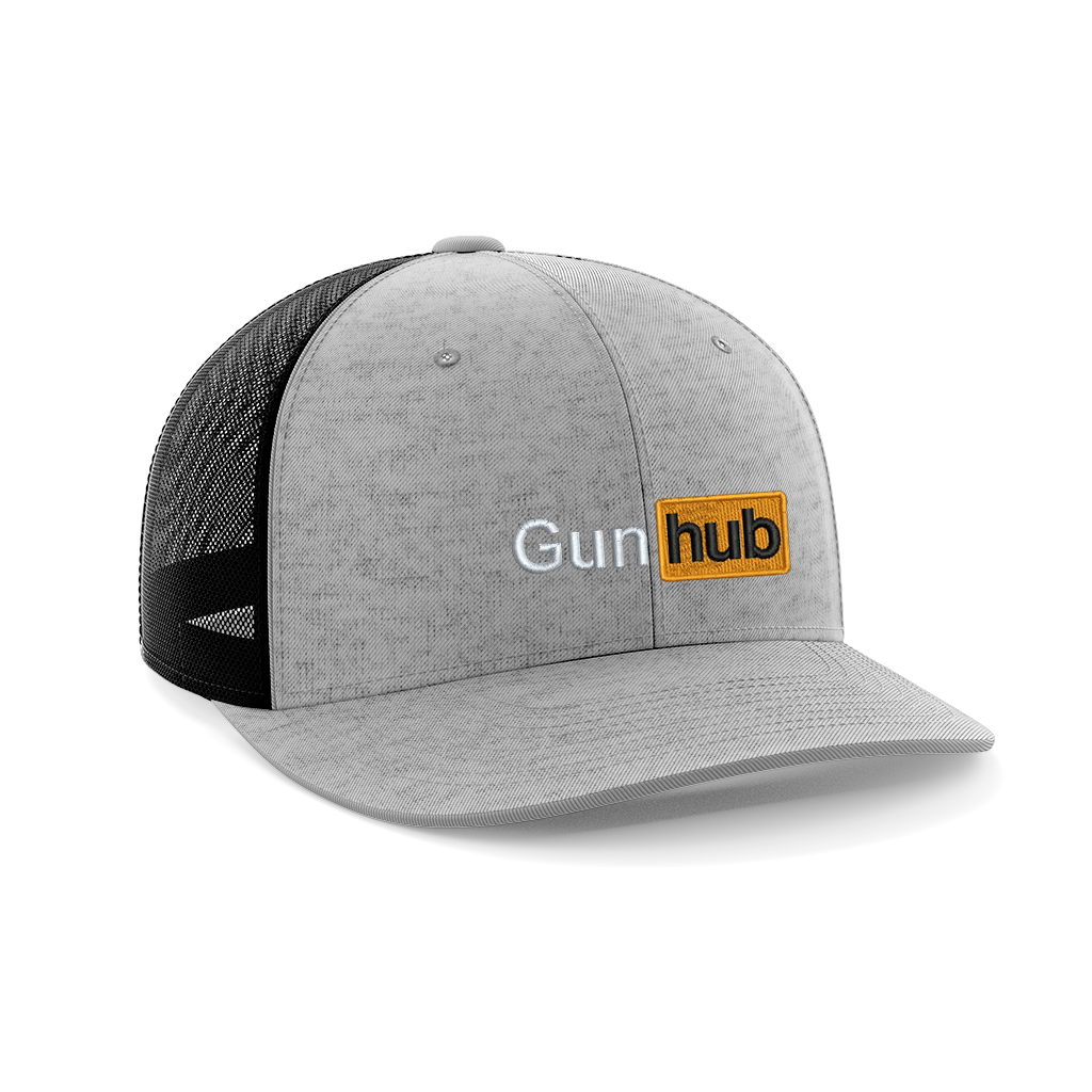 Thumbnail for Gun Hub Embroidered Trucker Hat - Greater Half