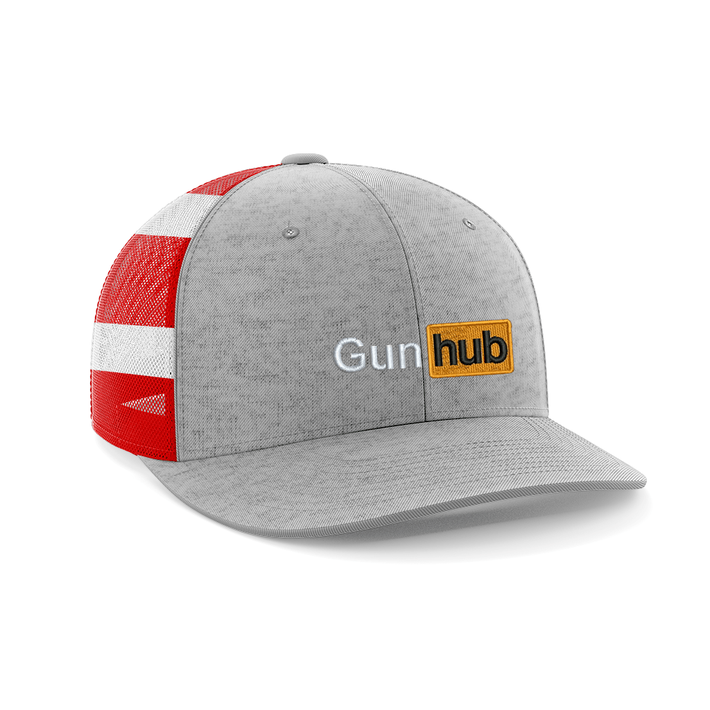 Thumbnail for Gun Hub Embroidered Trucker Hat - Greater Half