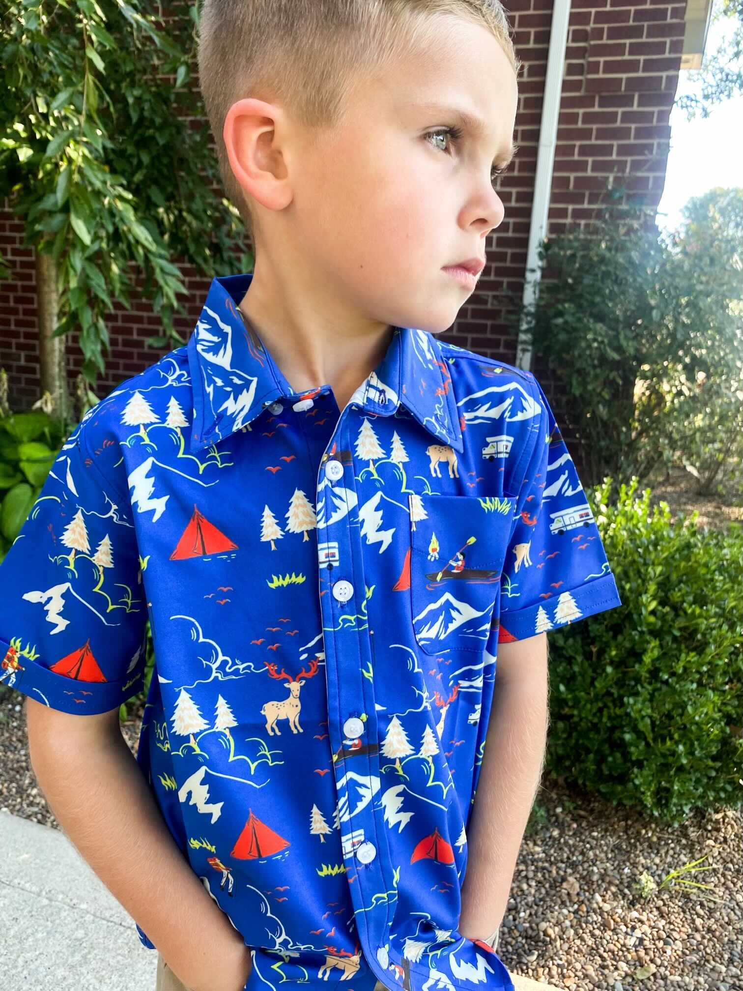 Thumbnail for Campfire Youth Button Down - Greater Half