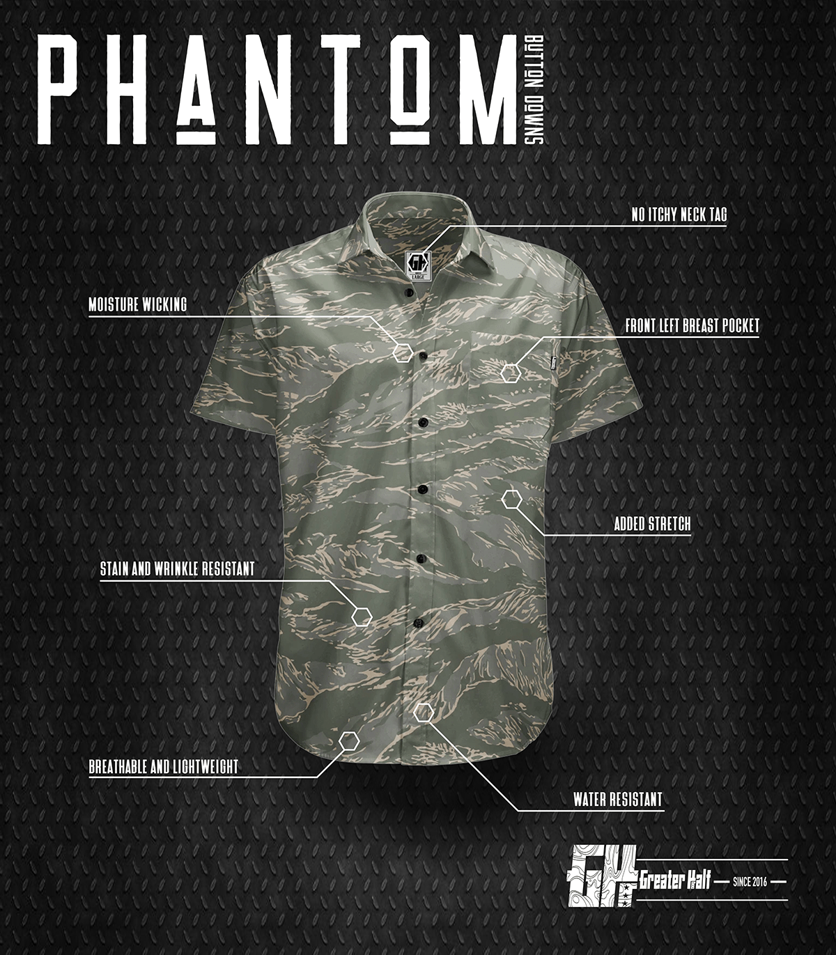 Thumbnail for Midnight Rhodie Button Down - Greater Half