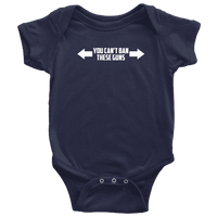 Thumbnail for You Can't Ban These Guns Onesie - Greater Half