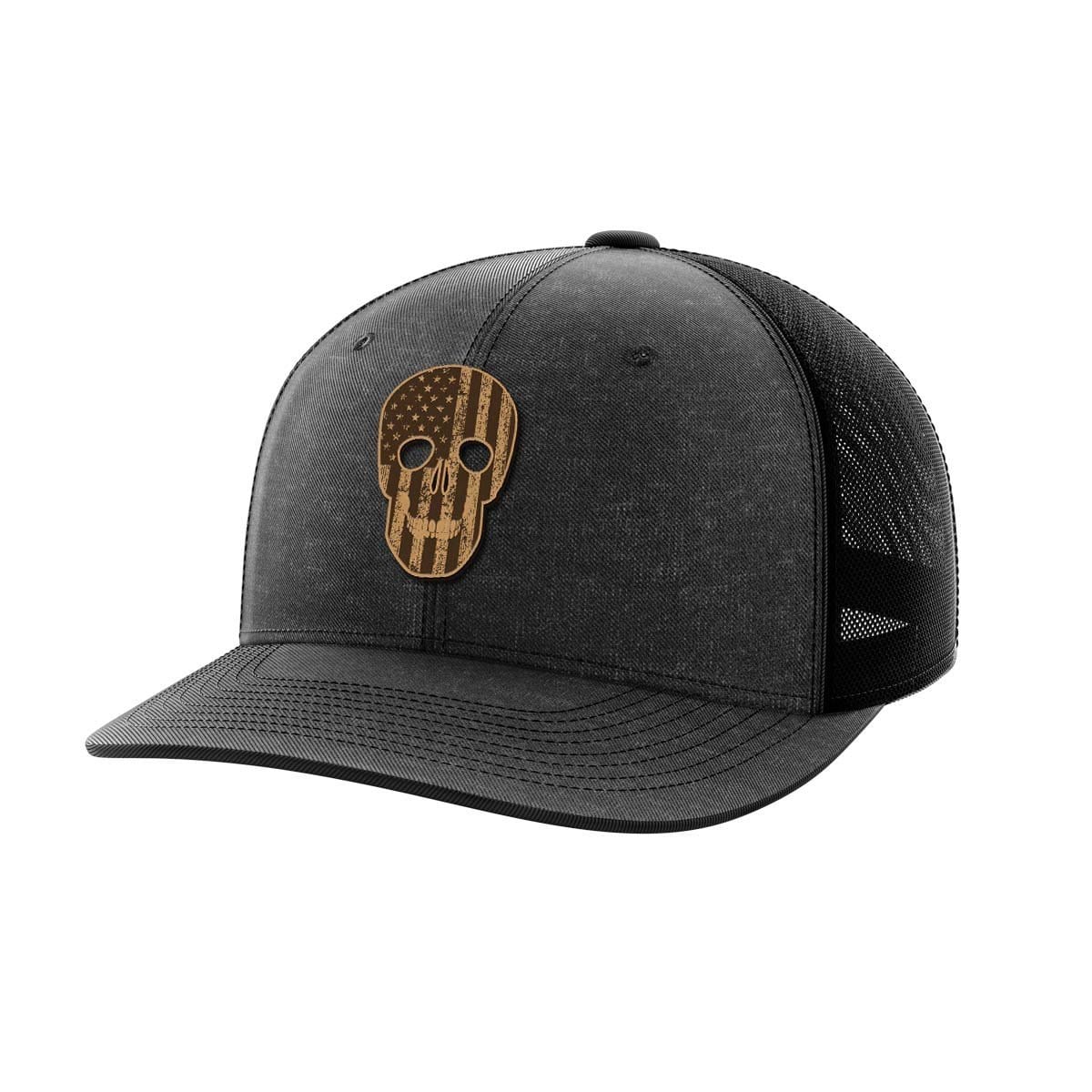 Thumbnail for Skull Flag Leather Patch Hat - Greater Half
