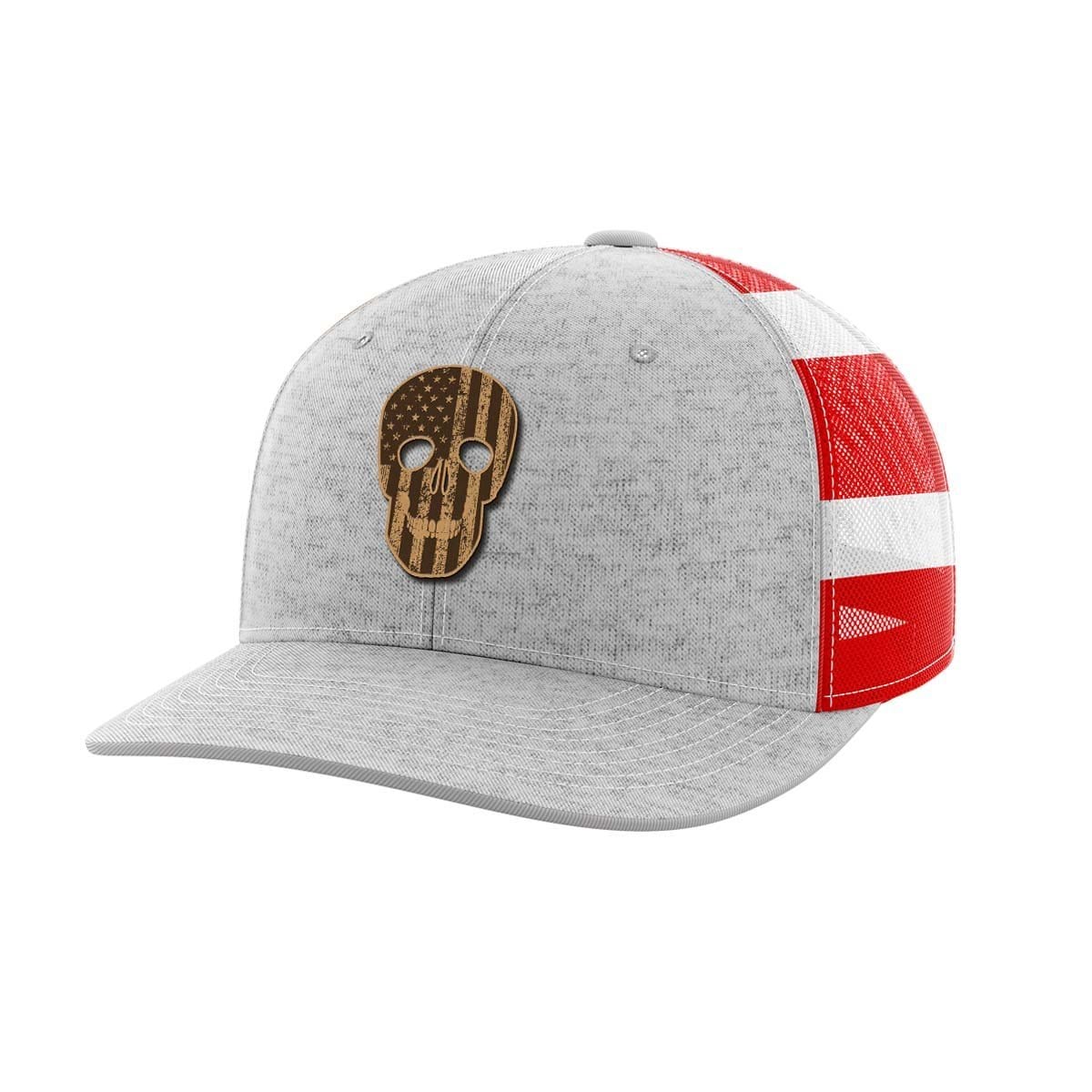 Thumbnail for Skull Flag Leather Patch Hat - Greater Half