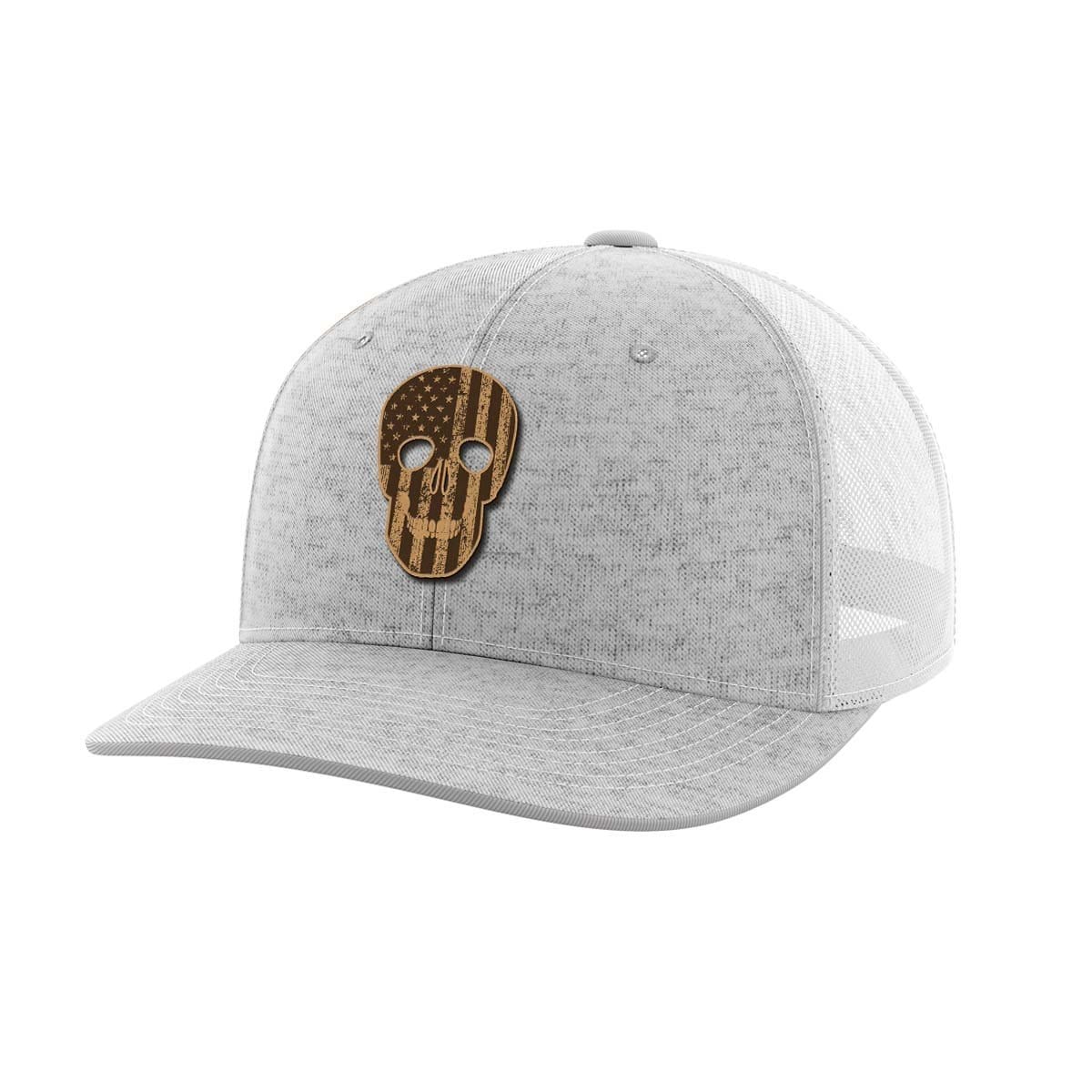 Thumbnail for Skull Flag Leather Patch Hat - Greater Half