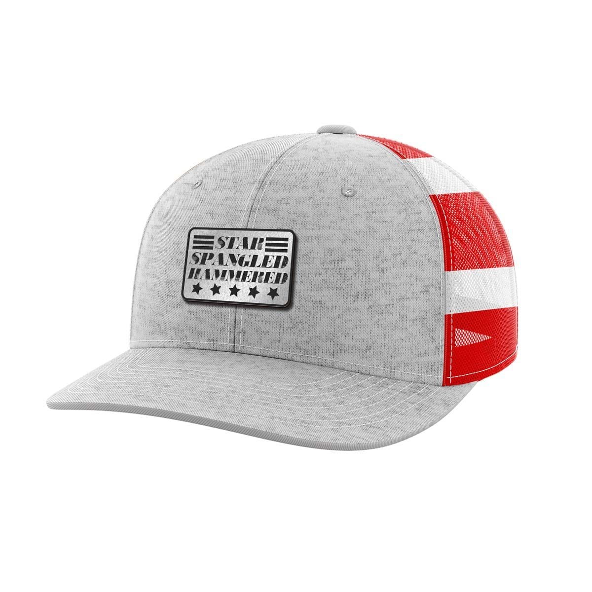 Thumbnail for Star Spangled Hammered Black Patch Hat - Greater Half