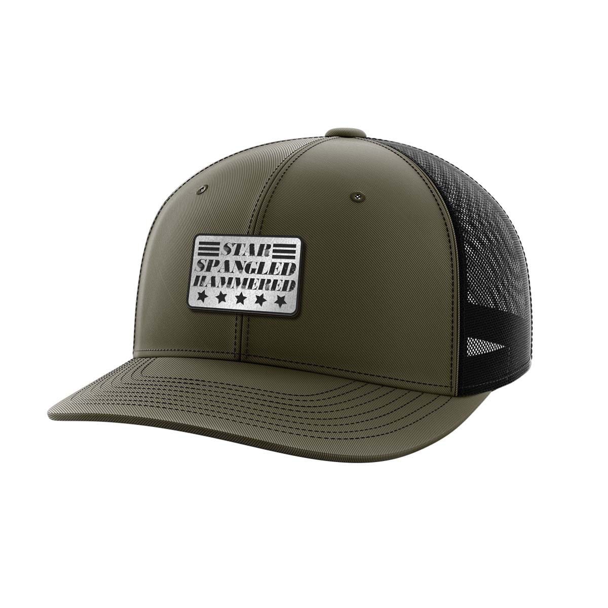 Thumbnail for Star Spangled Hammered Black Patch Hat - Greater Half