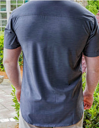 Thumbnail for Dark Heather Button Down - Greater Half