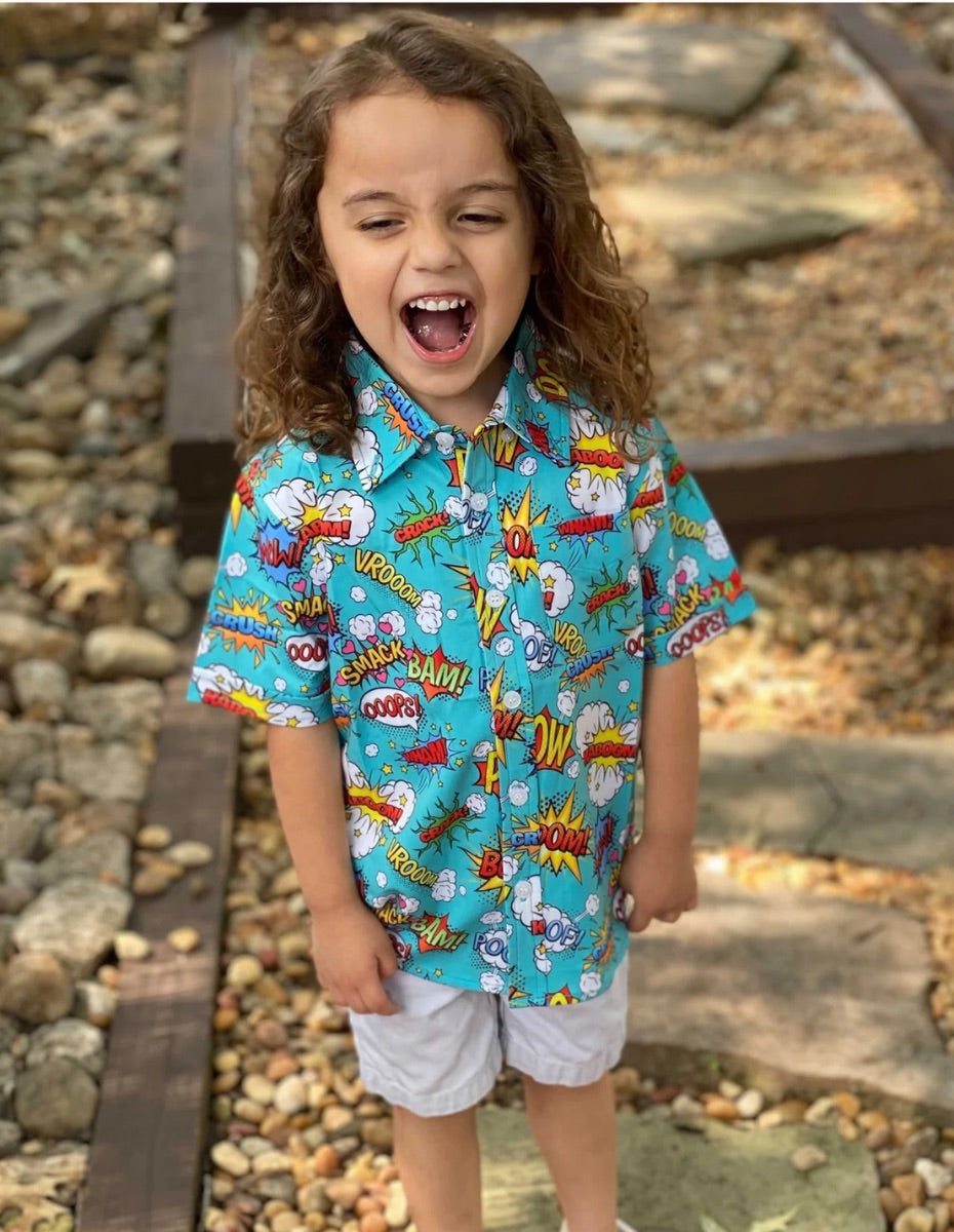 Comic Book Youth Button Down - Greater Half