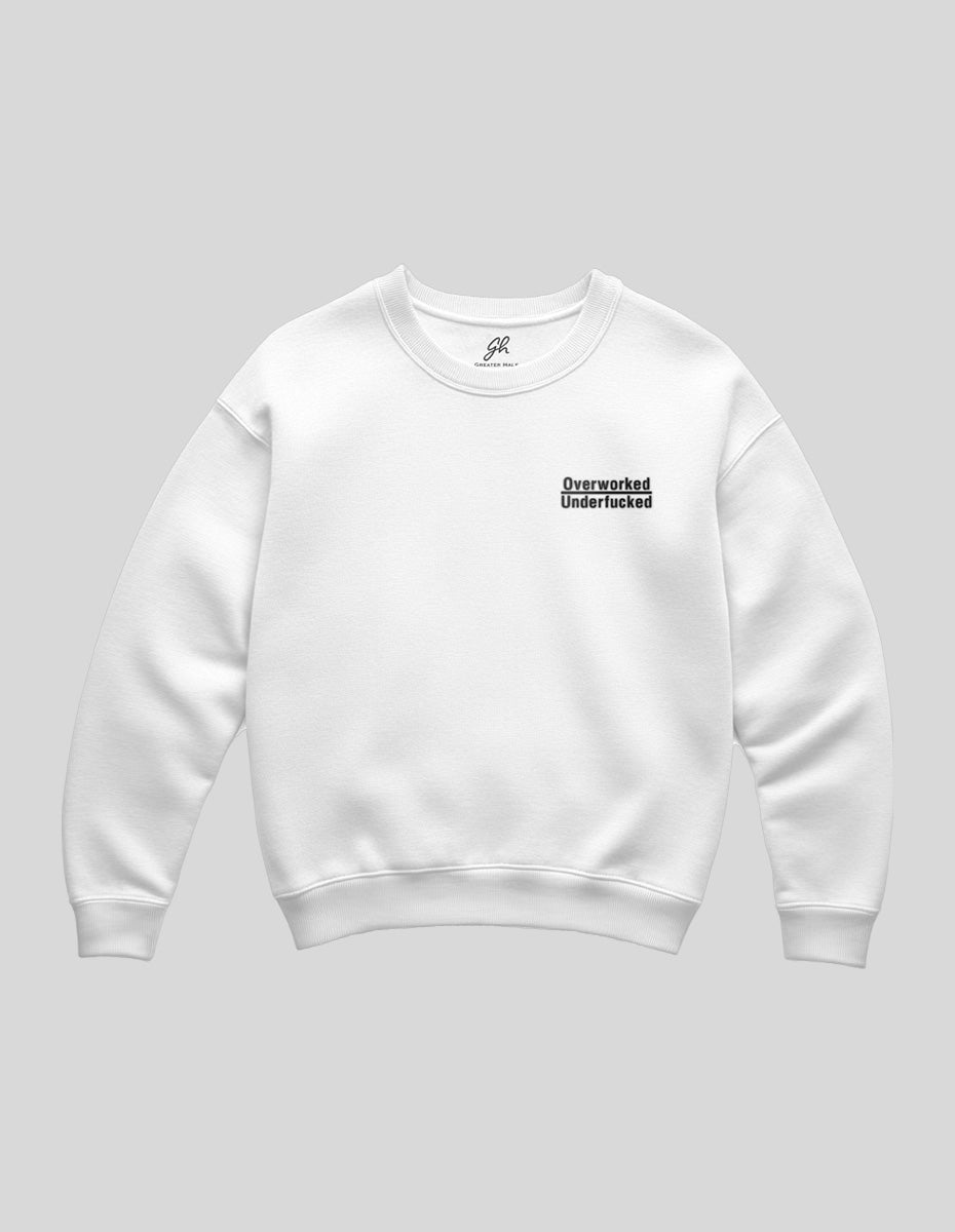 Overworked Fleece Crewneck - Greater Half