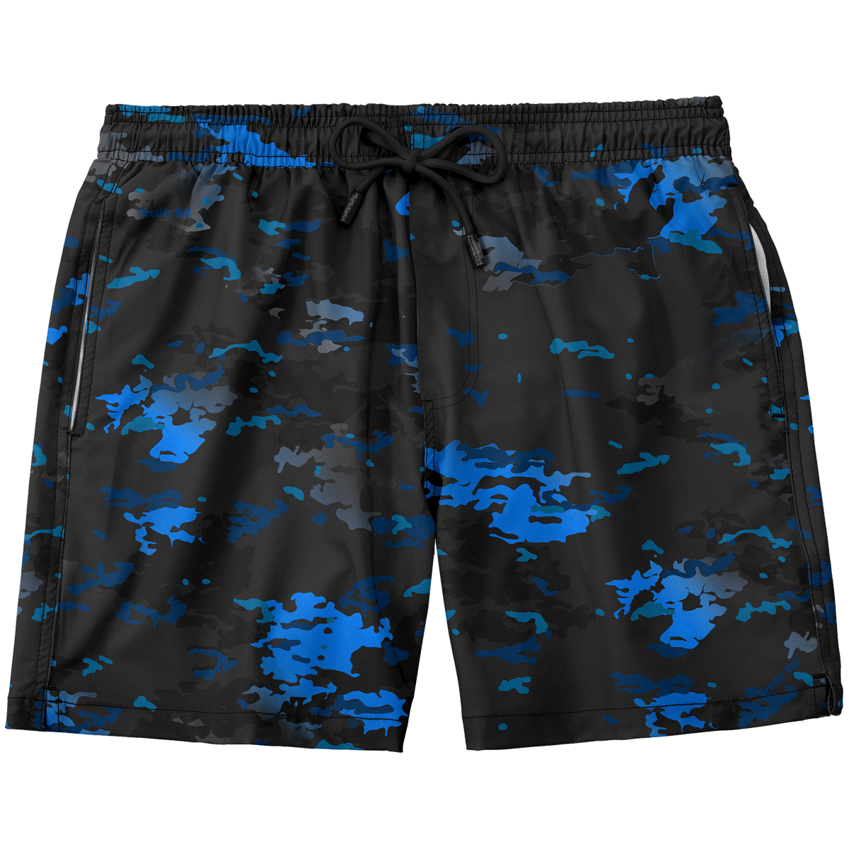 Blue Camo Swim Trunks - Greater Half