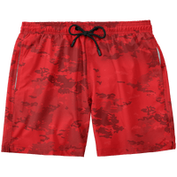 Thumbnail for Red Camo Swim Trunks - Greater Half