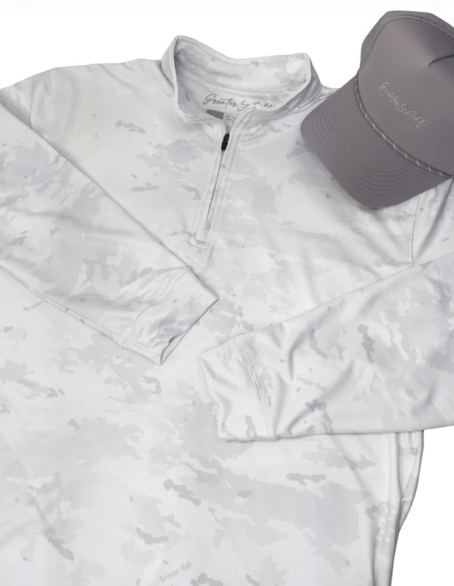 Black Camo Quarter Zip - Greater Half