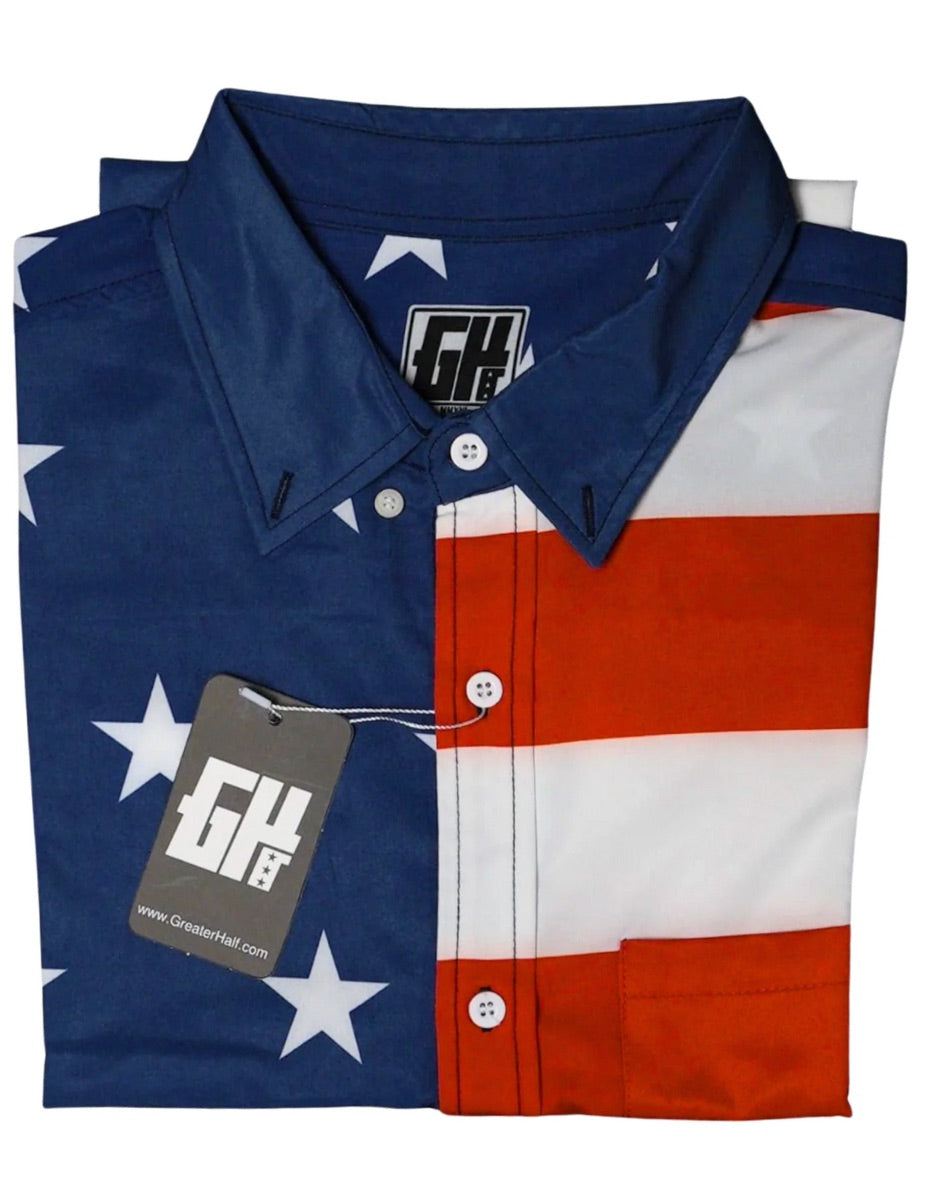 American Flag Button Down - Greater Half