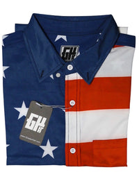 Thumbnail for American Flag Button Down - Greater Half