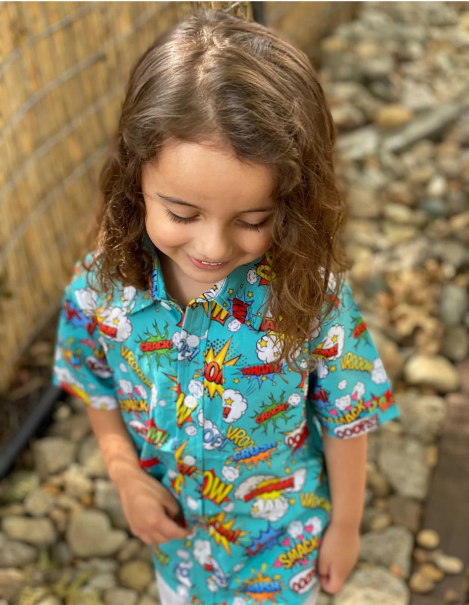 Comic Book Youth Button Down - Greater Half