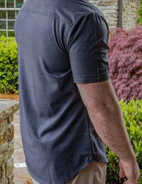 Thumbnail for Dark Heather Button Down - Greater Half