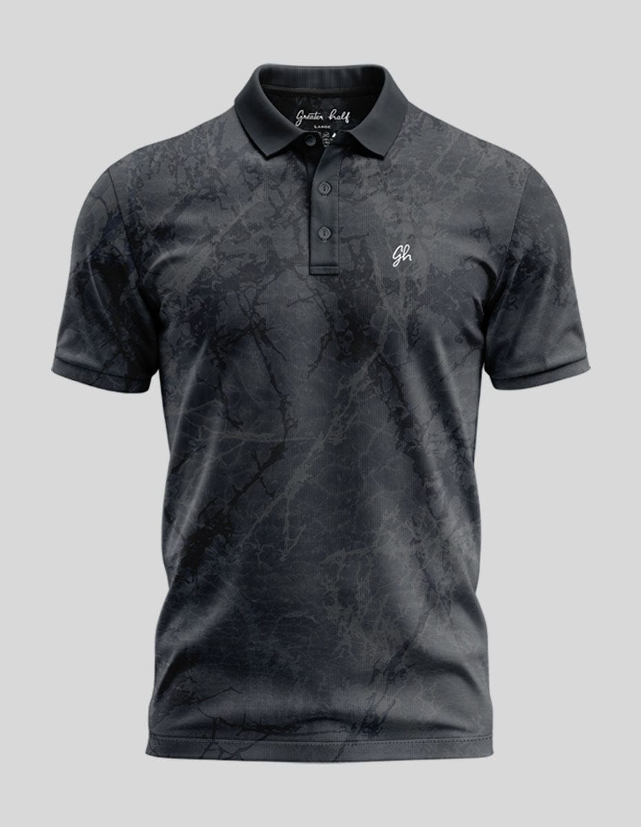 Light Blue Havoc Polo Golf Polo Greater Half S Black