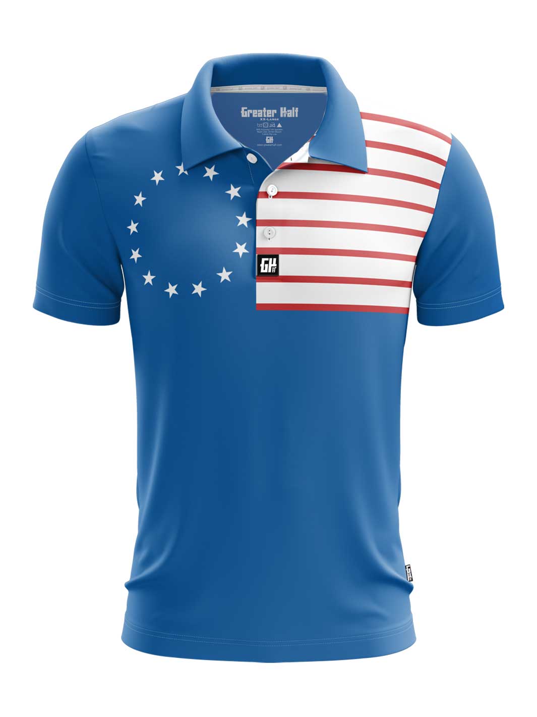 American Colonies - Performance Polo - Greater Half