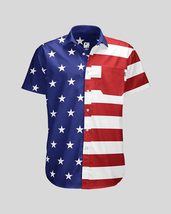 MALBON ♥ [MAN] M American Flag Round T-Shirt /追跡付 MENS_BLK.jpg
