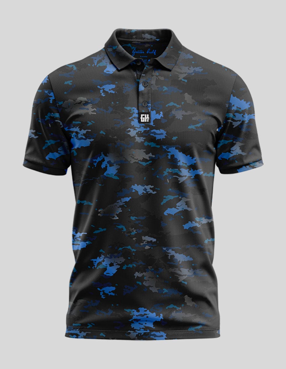 Grey Camo Polo Golf Polo Greater Half S Blue