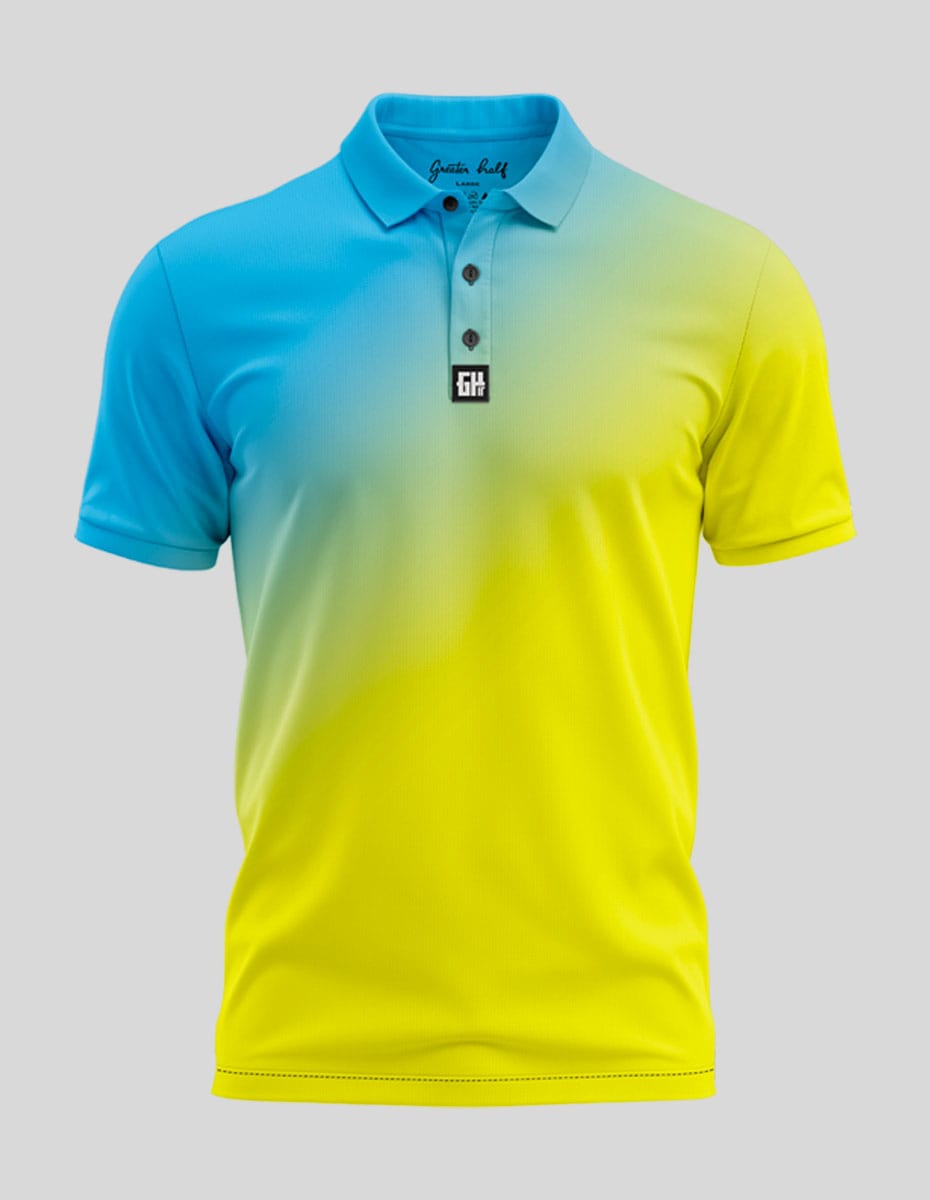 Fusion Polo Golf Polo Greater Half S Light Blue
