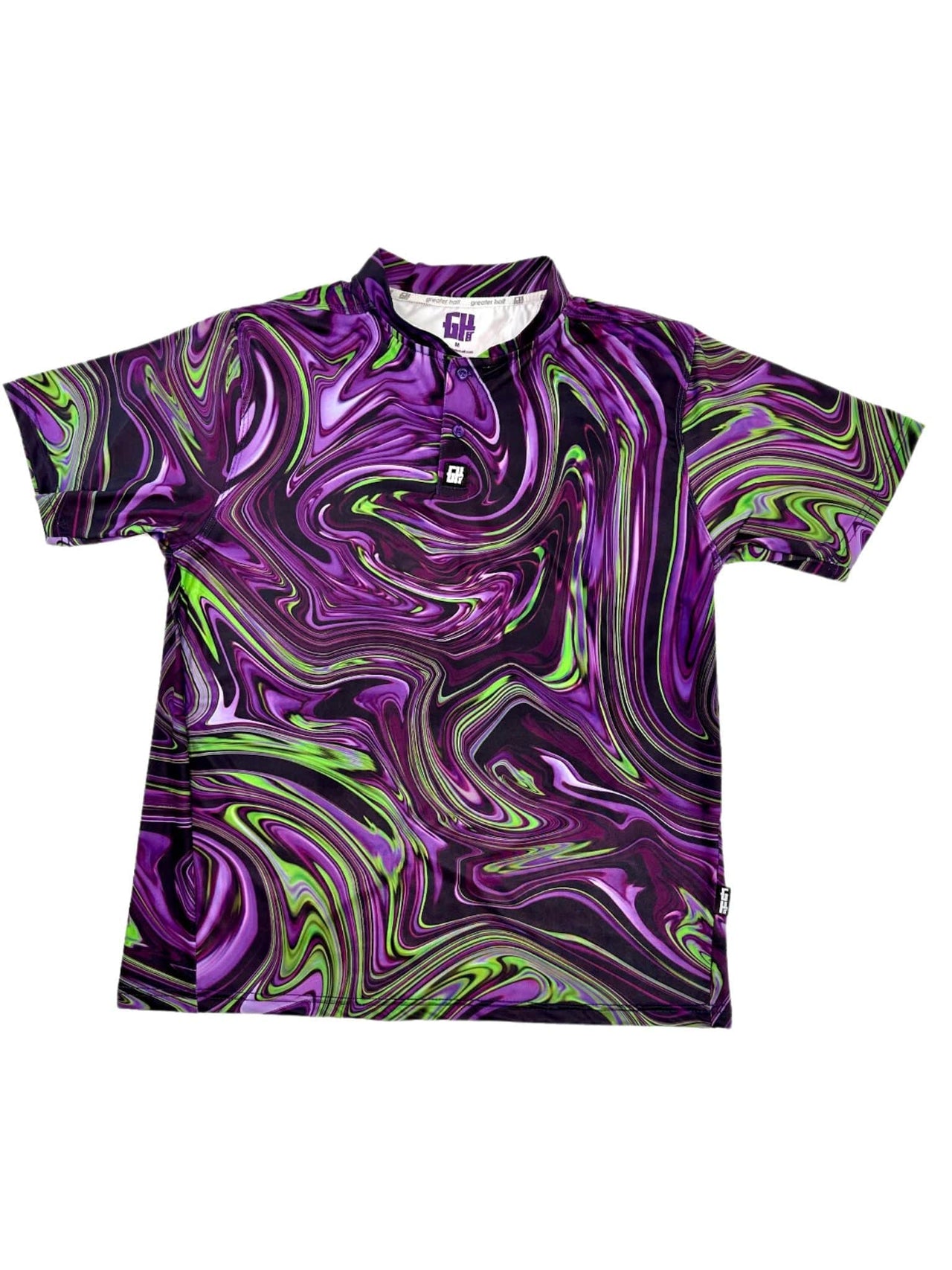 Ink Spill Henley Polo Henley Polo Greater Half