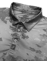Thumbnail for Sky Blue Camo Polo Golf Polo Greater Half