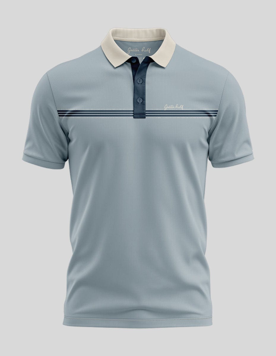 Simpler Times Polo Golf Polo Greater Half S Light Blue