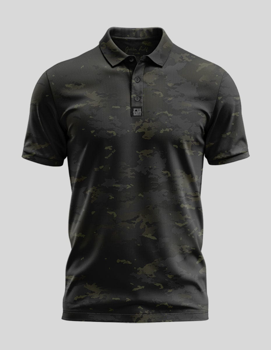 Grey Camo Polo Golf Polo Greater Half S Olive Drab