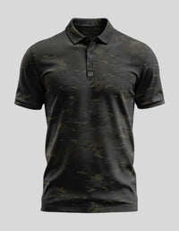 Thumbnail for Grey Camo Polo Golf Polo Greater Half S Olive Drab