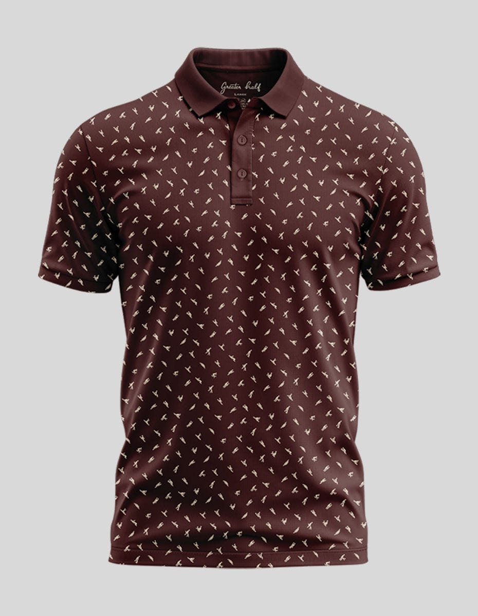 Sex Ed Polo Golf Polo Greater Half S Burgundy