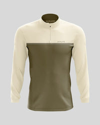 Thumbnail for Flourish Quarter Zip Quarter Zip Pullover Greater Half Olive S
