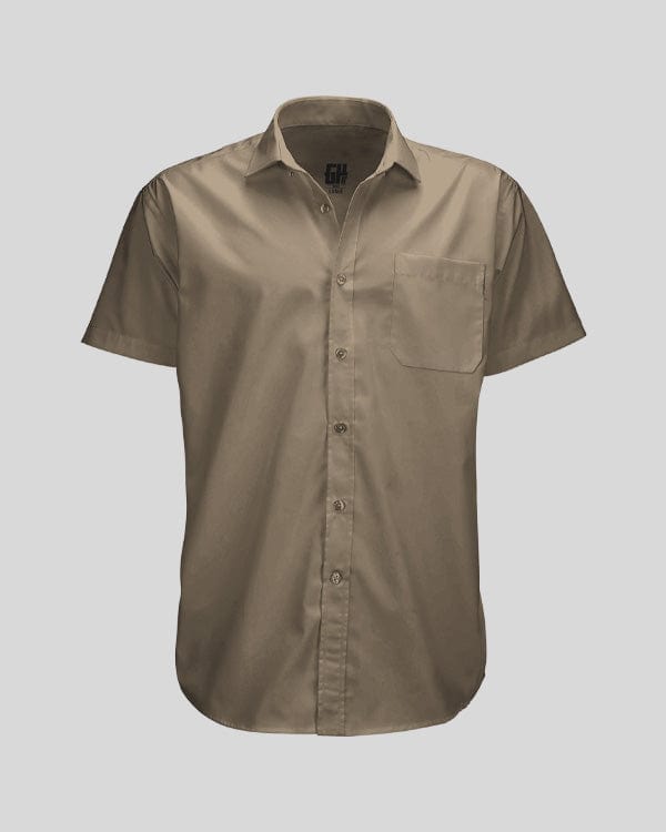 Fundamentals Button Down Button Down Greater Half S Desert Tan