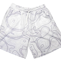 Thumbnail for White Topo Swim Trunks - Greater Half