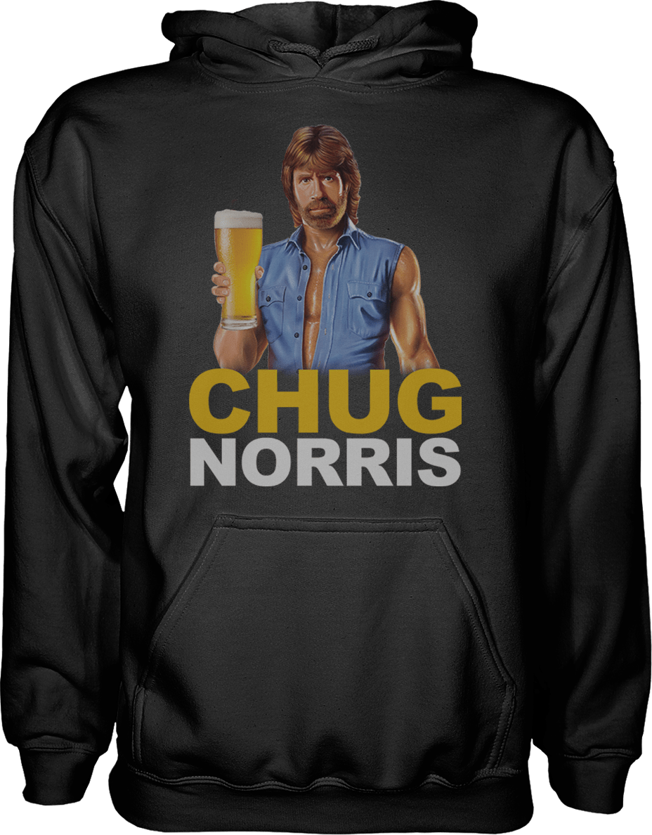 Chug Norris Hoodie - Greater Half