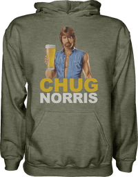 Thumbnail for Chug Norris Hoodie - Greater Half