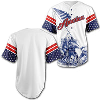 Thumbnail for Custom Team America Baseball Jersey - Greater Half