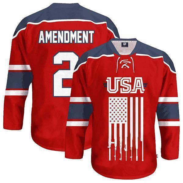 Thumbnail for Patriotic Hockey Jersey - Greater Half