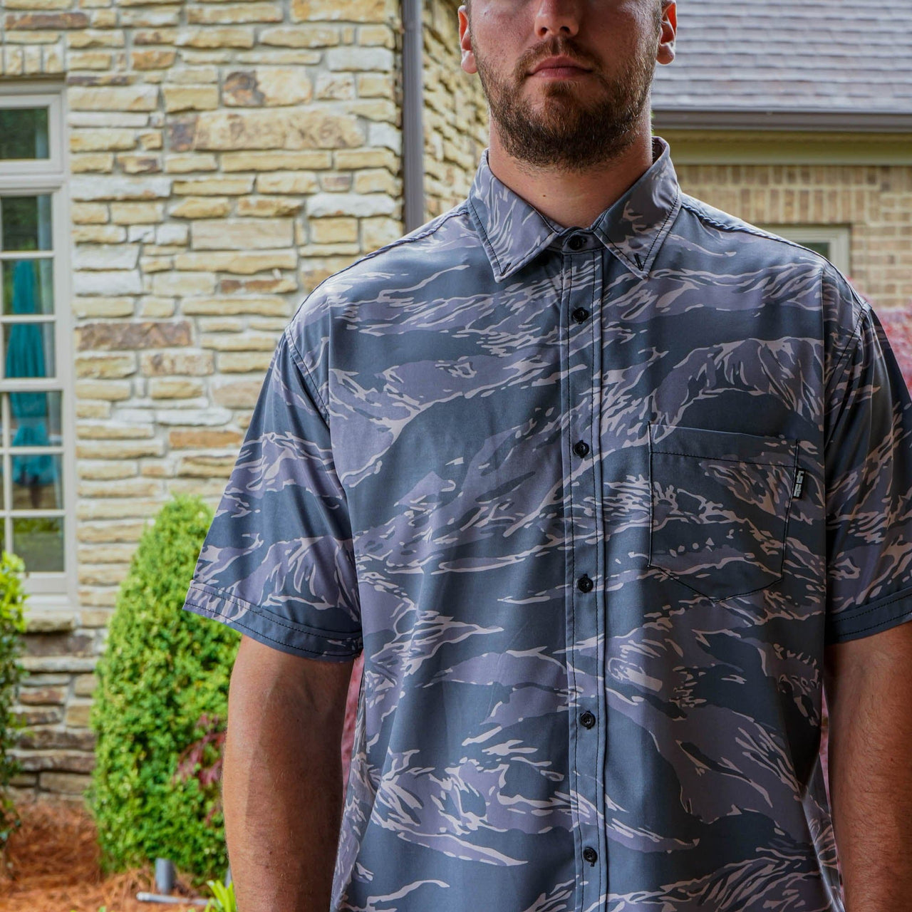 Tiger Camo Button Down - Greater Half
