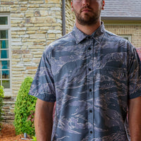 Thumbnail for Tiger Camo Button Down - Greater Half