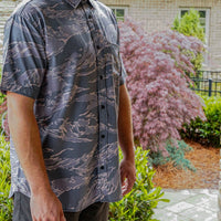 Thumbnail for Tiger Camo Button Down - Greater Half