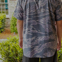 Thumbnail for Tiger Camo Button Down - Greater Half