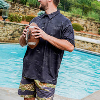 Thumbnail for Jungle Tiger Camo Swim Trunks - Greater Half