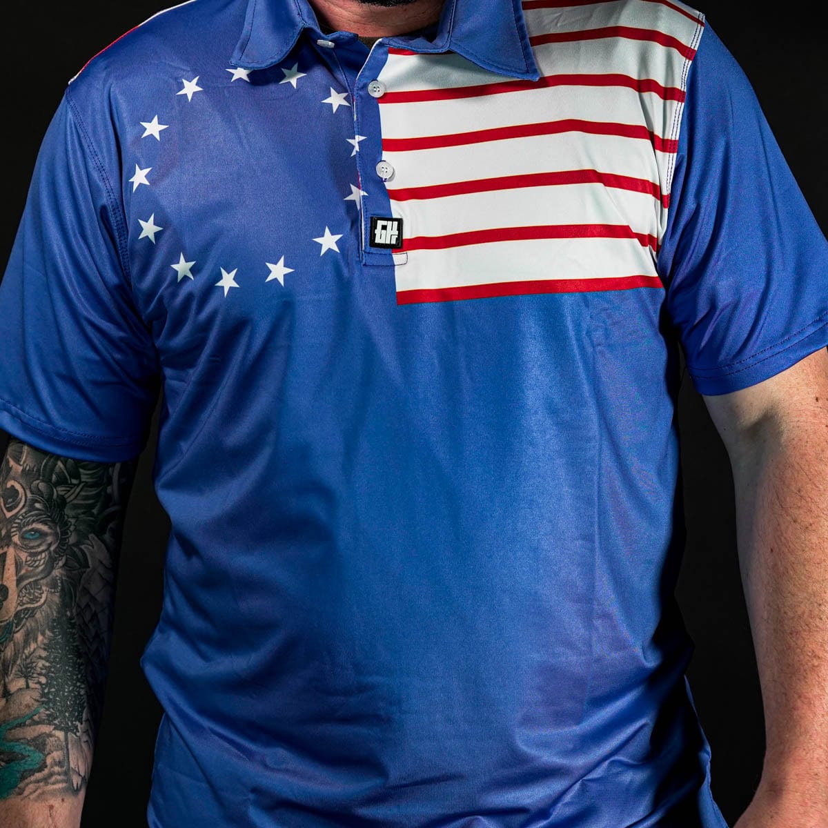 American Colonies - Performance Polo - Greater Half