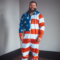 Thumbnail for USA Flag Onesie - Greater Half