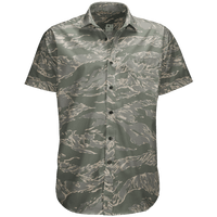 Thumbnail for Tiger Camo Button Down - Greater Half