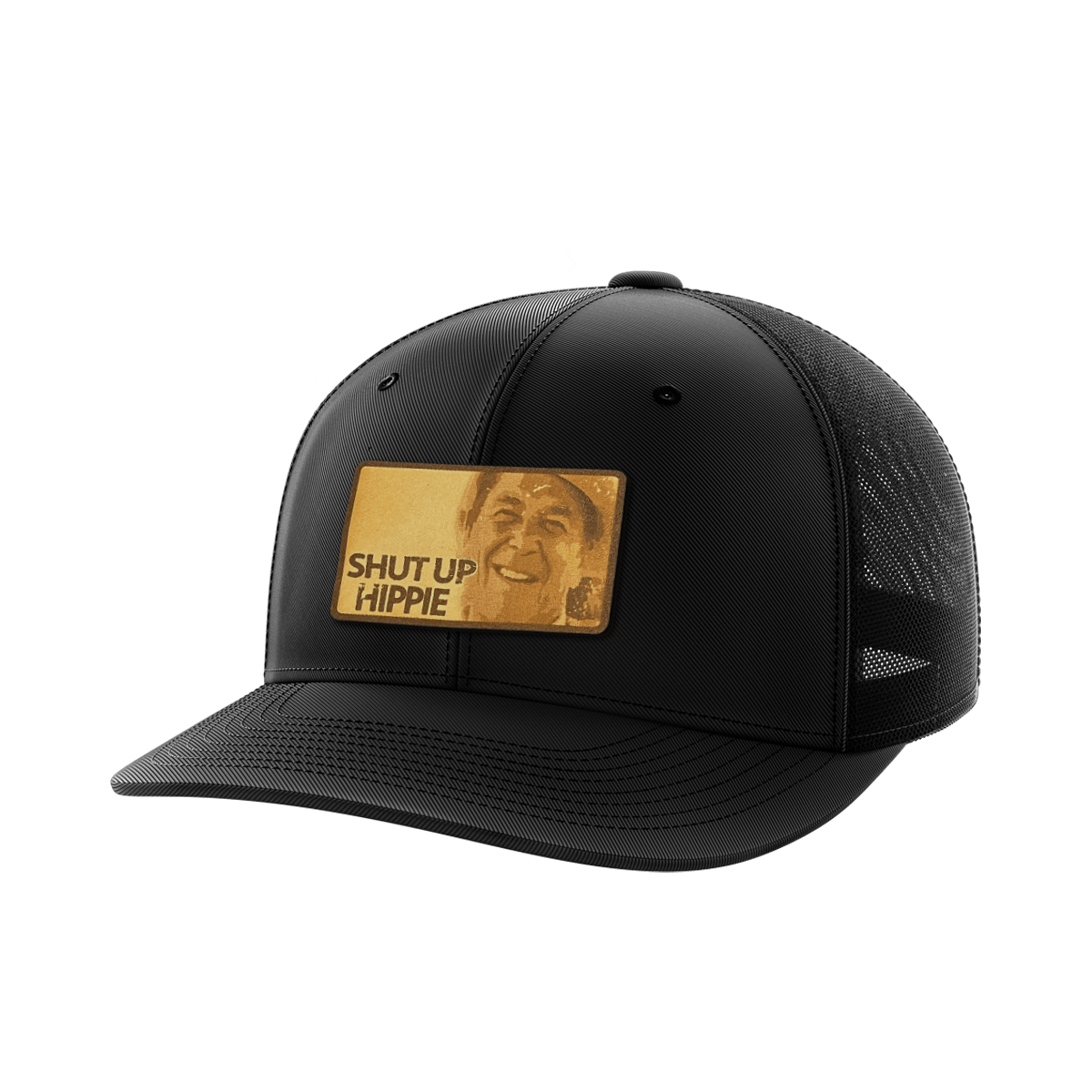 Thumbnail for Shut Up Hippie Leather Patch Hat - Greater Half