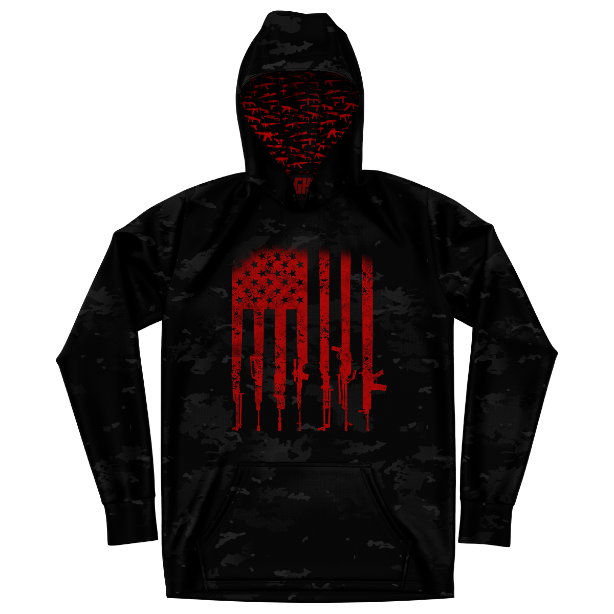 Gunflag (Legion Camo)  - Apex Hoodie - Greater Half