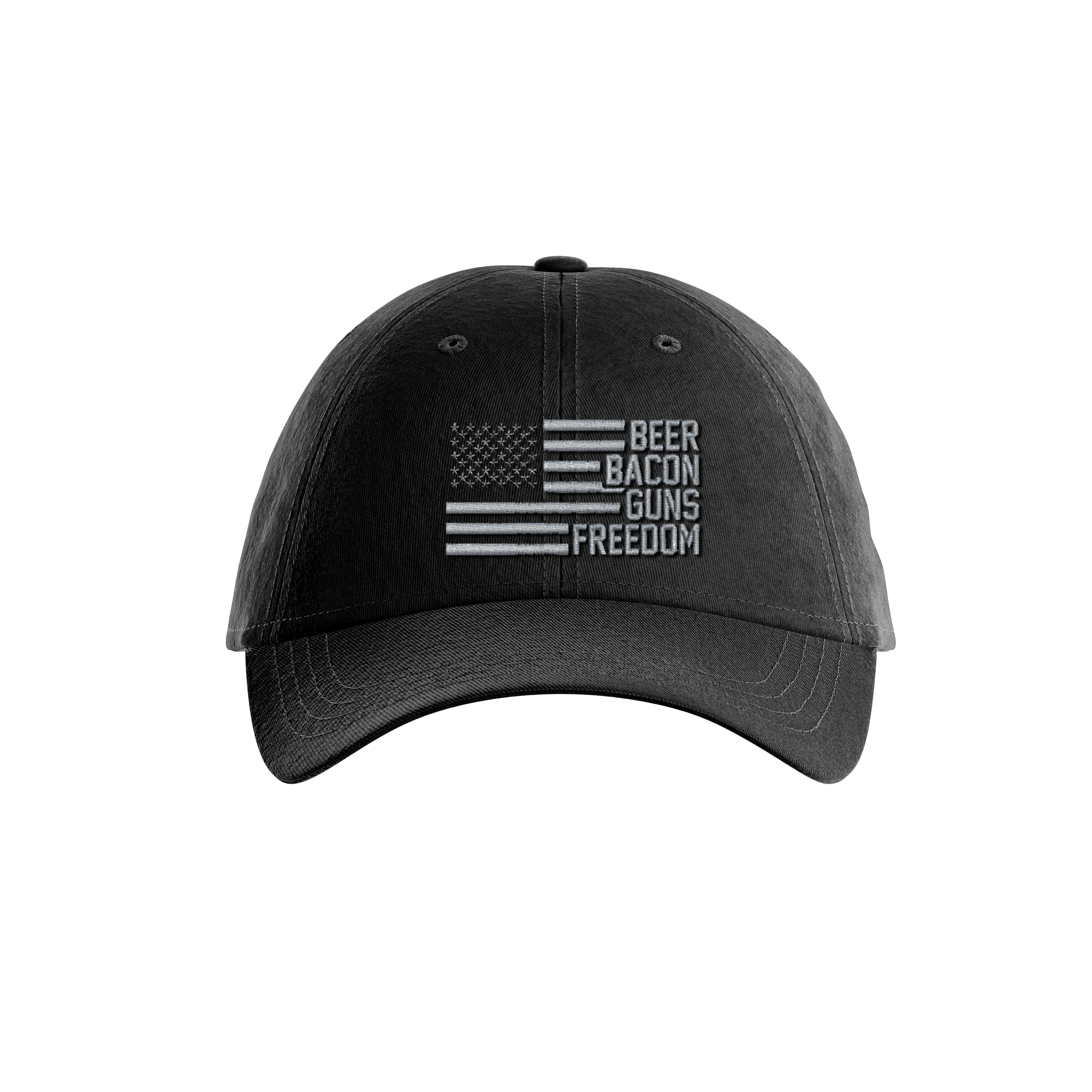 Thumbnail for Beer Bacon Guns Freedom Dad Hat - Greater Half