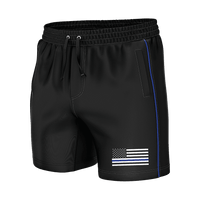 Thumbnail for Thin Blue Line Swim Trunks - Greater Half